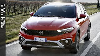 2022 Fiat TipoRED  Driving Interior Exterior 2022 Fiat Tipo Cross Station Wagon [upl. by Moe]