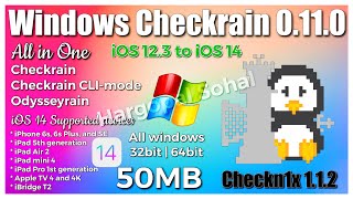 50MB  Windows  Checkrain 0110  Checkrain CLImode  Odysseyrain  Jailbreak iOS 123 to iOS 14 [upl. by Heidt]