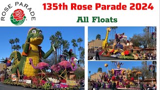 Rose Parade 2024  ALL FLOATS [upl. by Yeruoc]