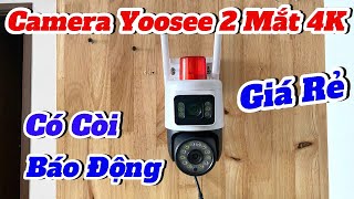 Camera Yoosee 2 Mắt Ngoài Trời MẪU MỚI Có Đèn Báo ĐỘNG Hỗ Trợ Quay Đêm Có Màu Rõ Nét camera2mat2dau [upl. by Hanforrd]