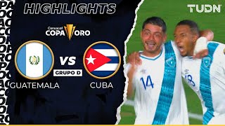 Highlights Guatemala VS Cuba  Copa Oro 2023  TUDN [upl. by Ricki]