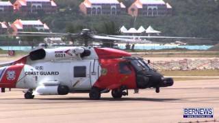 Coast Guard Helicopter Take Off Feb 10 2013 [upl. by Ecirpac]