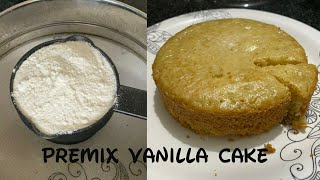 प्रिमिक्स केक  Premix Vanilla cake recipe  Eggless Premix Vanilla cake Recipe in Marathi [upl. by Hilten]