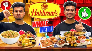 I ORDERED EVERY ITEM OF HALDIRAMS  RATING WORST TO BEST [upl. by Brig]