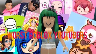 TOP 10 WORST ROBLOX YOUTUBERS [upl. by Marian]