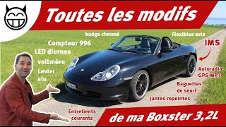 Boxster 986  Toutes les opérations faites sur ma 32L [upl. by Rehpinej910]