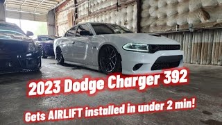 Dodge Charger Gets Airlift 3P installed in under 2 minutes [upl. by Schriever]