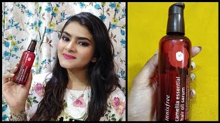 Innisfree Camellia Essential Hair oil Serum Review  Innisfree products review  Ria Das [upl. by Oren560]