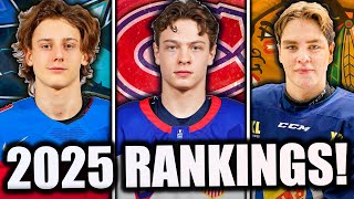 RANKING THE BEST 2025 NHL DRAFT PROSPECTS… Early Top 10 [upl. by Irat]