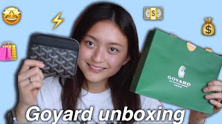 Goyard Matignon wallet black unboxing  Cass Kinling [upl. by Uaeb]