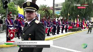 Noticias Ecuador 2022 Azogues Eventos CABALGATA BICENTENARIA DEL EJÉRCITO PATRIOTA [upl. by Obmar]