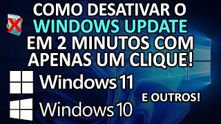 Como Desativar o Windows Update Em 2 Minutos com 1 clique [upl. by Gweneth47]