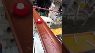 Rain gutter rolling billiard ball ASMR satisfying marblerun [upl. by Travax822]