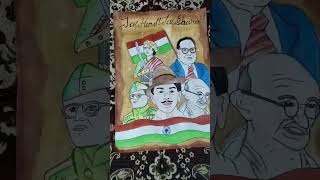 Freedom fighters drawing and color simpledrawingart subscribe jin like shortvideo [upl. by Colburn]