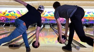 2 Handed vs 1 Handed Bowling [upl. by Dymphia]