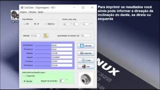 Calculando engrenagem helicoidal CalcGear  Tutorial [upl. by Acinorav24]