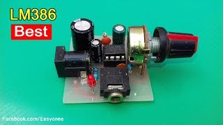 How to Make Audio Amplifier using LM386  LM386 Audio Amplifier 12v [upl. by Jeremias]