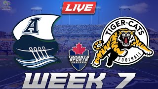 72024 Toronto Argonauts vs Hamilton TigerCats Week 7 CFL Game Audio  Streamcast amp Chat [upl. by Standley683]