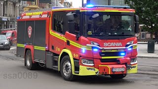 Oslo Fire Department Engine 11 responding NO  62019 [upl. by Harriet]