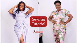 How to sew a trendy draped dress [upl. by Islean217]