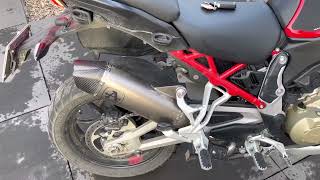 Ducati Multistrada v4s decat and arrow VELOCE TITANIUM exhaust [upl. by Anatak672]