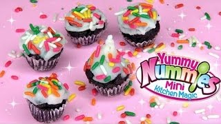 Yummy Nummies Mini Cupcakes DIY Kit Mini Kitchen Magic NO Bake Cupcakes [upl. by Mathian]