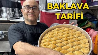 BOŞ BAKLAVA TARİFİ BAKLAVA HAMURU NASIL AÇILIR [upl. by Ennaimaj]