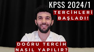 KPSS 20241 TERCİH KILAVUZU PAYLAŞILDI [upl. by Adalie]