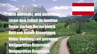 Austrian national anthem  Der Berge Land am Strome [upl. by Sapphera717]