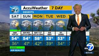 FORECAST Short break from rain before new storm hits SoCal [upl. by Jochebed]