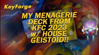 KeyForge Menagerie Deck w Geistoid From KFC2 [upl. by Ledniahs]