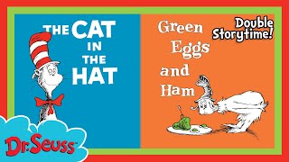 Double Episode  Green Eggs and Ham  The Cat in the Hat  Book Reading  Dr Seuss [upl. by Refinnaej]