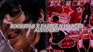 Rockstar x Faster N Harder Edit Audio  Lisa  6arelyhuman Remix [upl. by Ahsiuqal]