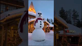 End of Winter in Santa Claus Village in Rovaniemi Lapland  home of Father Christmas shorts [upl. by Jenness]