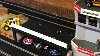 Scalextric digital slot car layout update [upl. by Nnylekoorb]