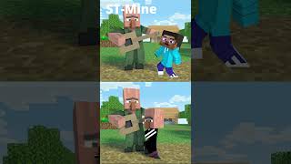 Good deeds of baby Steve VS Bad deeds of the baby Villager Part 2 shorts [upl. by Sillek]