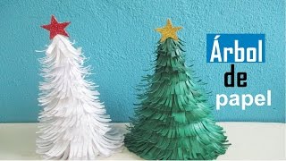 Como hacer un árbol de navidad de papel Muy fácil [upl. by Mitzl]