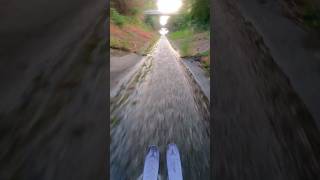 POV Skiing the Ditch 57kmh [upl. by Yeliak]