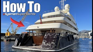 82 Metre SuperYacht Pure Docking in Italy  Full explanation [upl. by Digirb]