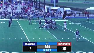 Highlights Huntingdon College vs NC Wesleyan  2024 North Carolina Wesleyan Football [upl. by Dracir]