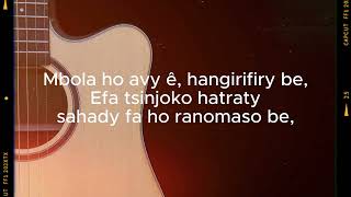 Mbola ho avy  Erick Manana LyricsampGuitare  KARAOKE GASY 2024 [upl. by Nylyrehc]