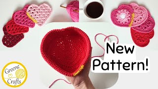 How to Transition from the Baskets Bottom to The Sides  Basket for Heart Coasters by Greene Crafts [upl. by Treve]