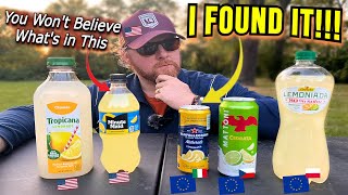 European VS American LemonadeSparkling Lemon Beverage Comparison amp Taste Test [upl. by Behre326]