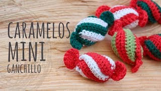 Tutorial Mini Caramelo Navidad Ganchillo  Crochet [upl. by Enilegnave]