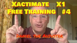 Xactimate X1Free Adjuster Training 4Daniel the Adjuster [upl. by Gerta94]