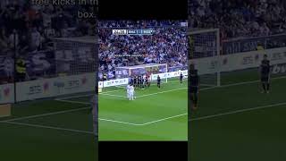 This indirect freekick in penalty area shorts football freekick penalty [upl. by Milks664]