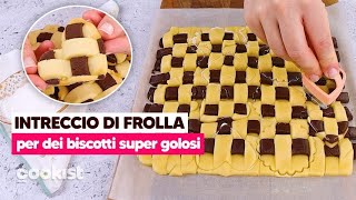 Intreccio di frolla come ottenere dei biscotti originali super golosi [upl. by Alyworth]