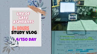 Study vlog 4150 day challenge  life of gate aspirants college going [upl. by Einahets]