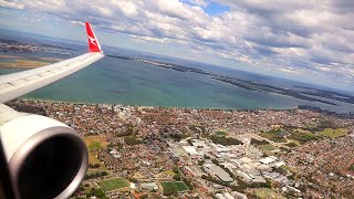 Qantas Boeing 737 Takeoff  Sydney QF 520 [upl. by Materse]