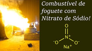 Como fazer combustível de foguete com nitrato de sódio NaNO3 sugarrocket [upl. by Carlstrom]